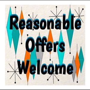 Reasonable offers welcome